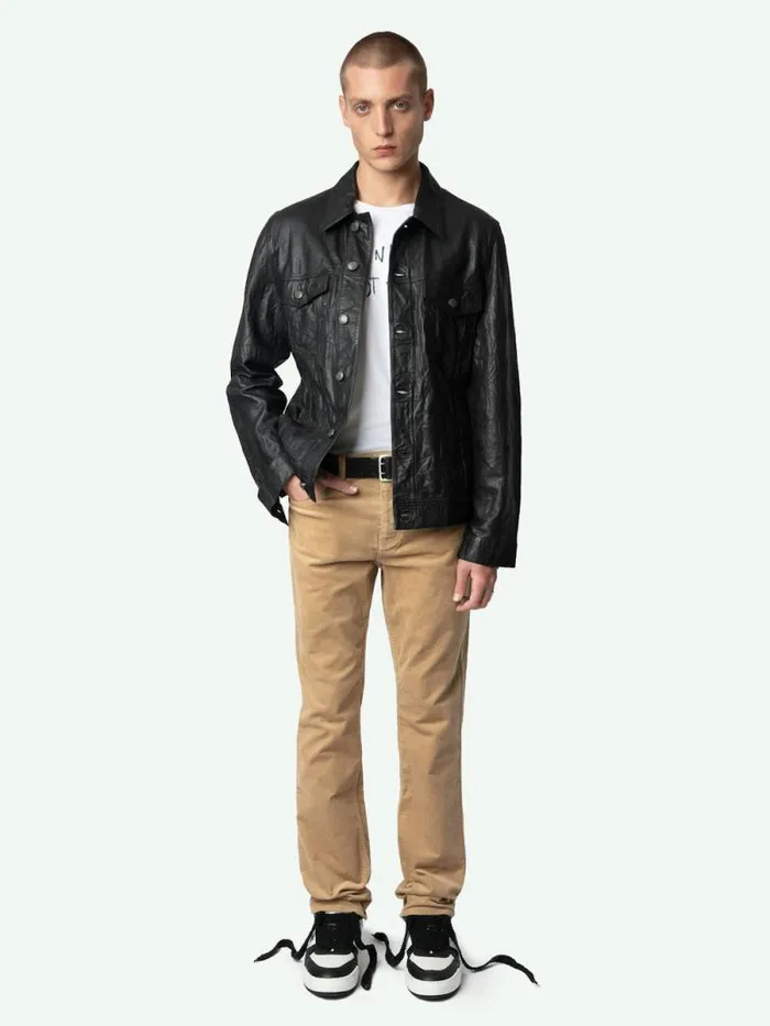 Men Zadig and Voltaire Pants and Shorts Steeve Velvet Pants Erable