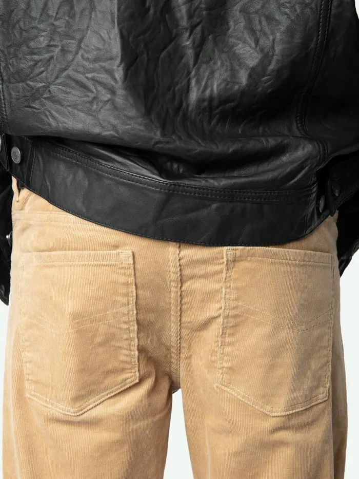 Men Zadig and Voltaire Pants and Shorts Steeve Velvet Pants Erable