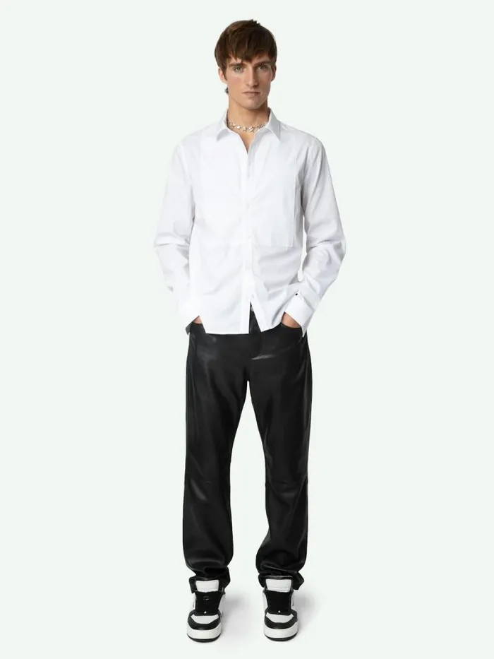 Men Zadig and Voltaire Shirts Sydney Shirt White