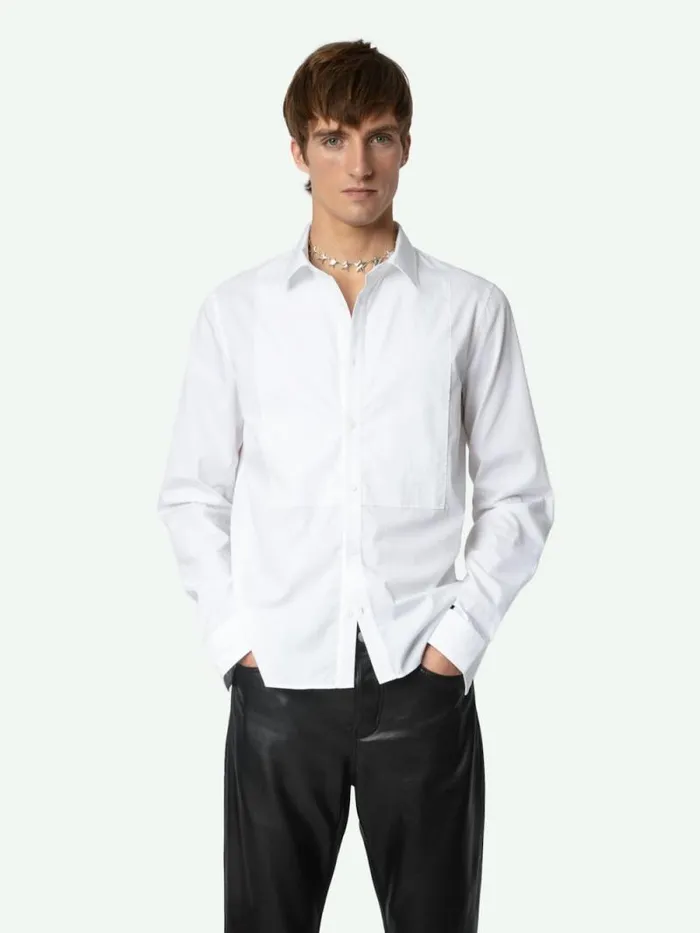 Men Zadig and Voltaire Shirts Sydney Shirt White