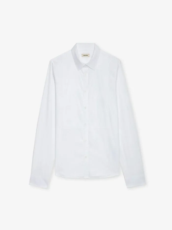 Men Zadig and Voltaire Shirts Sydney Shirt White
