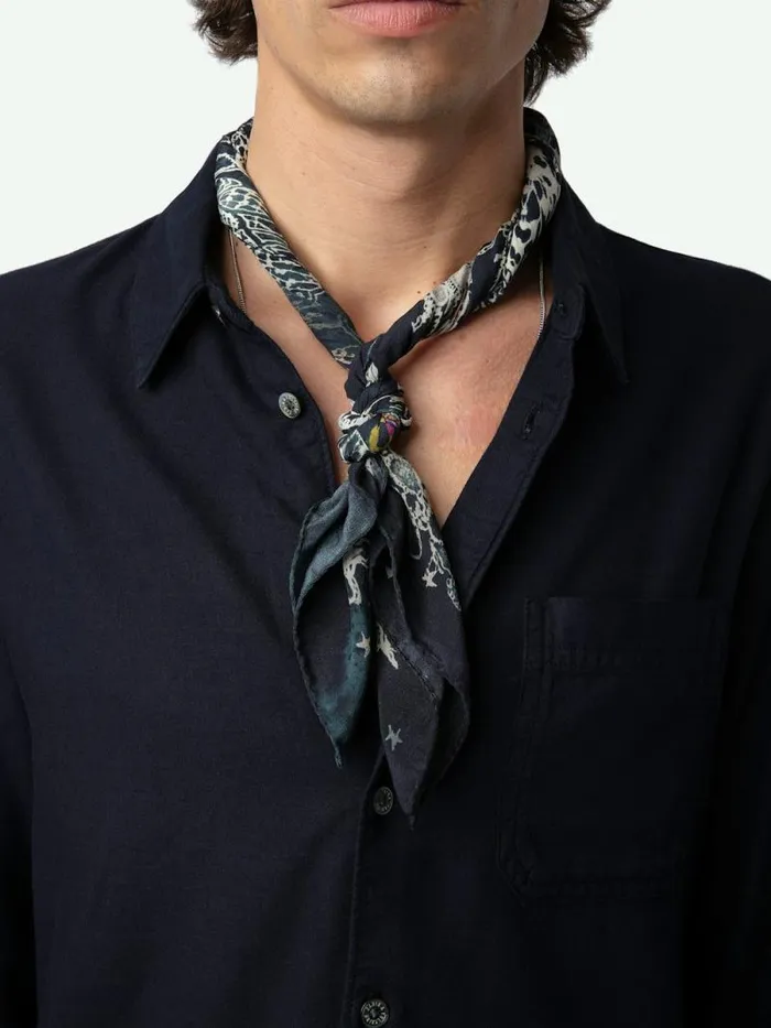 Men Zadig and Voltaire Shirts Tyrona Shirt Encre