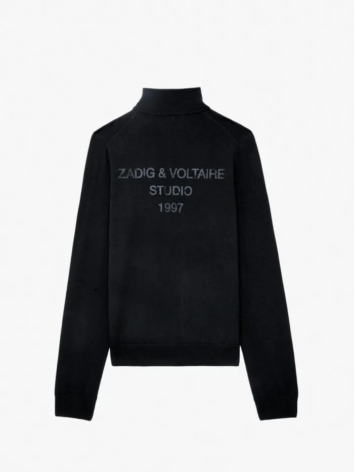 Men Zadig and Voltaire Sweaters and Cardigans Charly Studio Cardigan Nightmare Men Zadig and Voltaire Sweaters and Cardigans Charly Studio Cardigan Nightmare