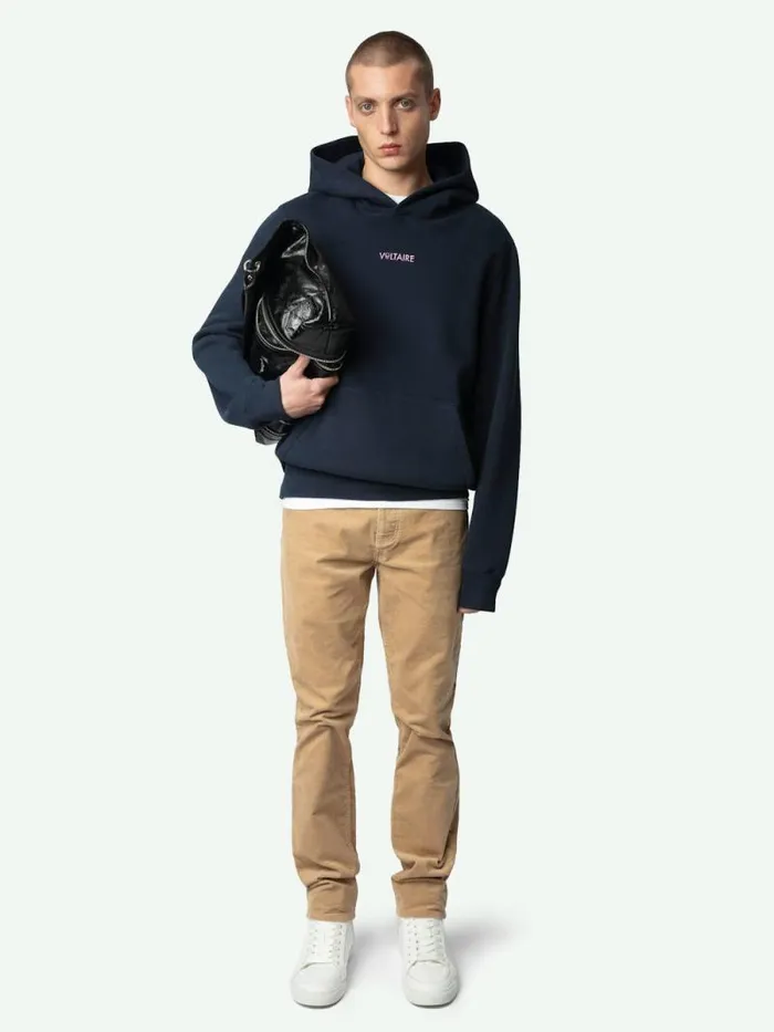 Men Zadig and Voltaire Sweatshirts and Hoodies Sanchi Sweatshirt Encre
