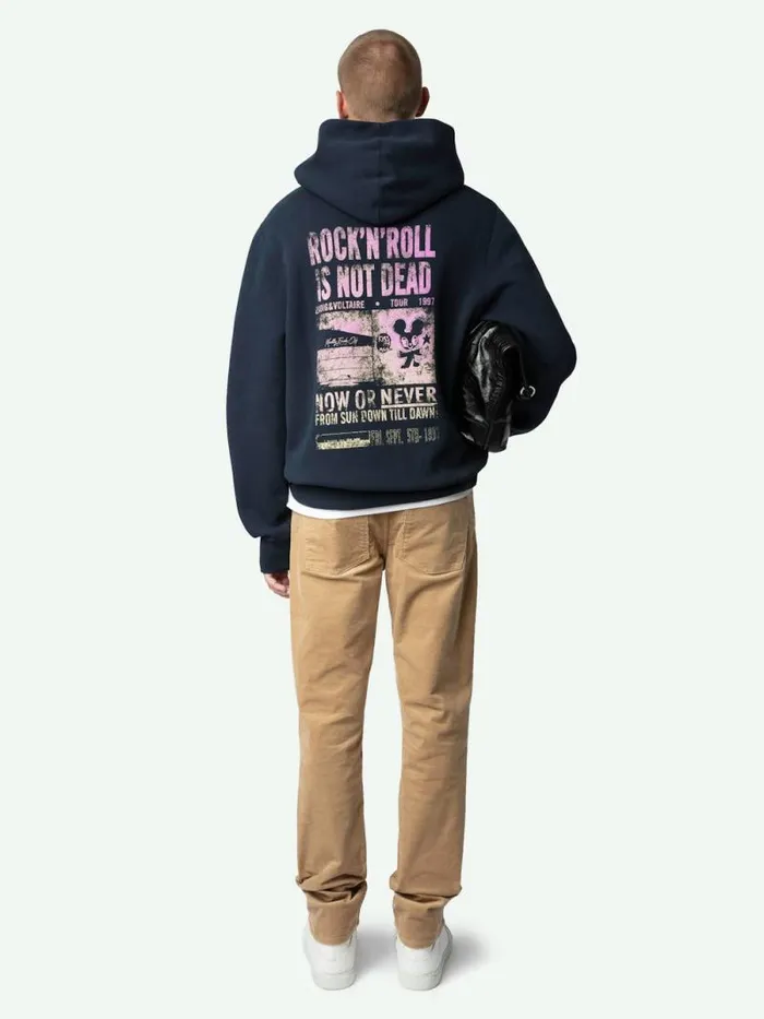 Men Zadig and Voltaire Sweatshirts and Hoodies Sanchi Sweatshirt Encre Men Zadig and Voltaire Sweatshirts and Hoodies Sanchi Sweatshirt Encre