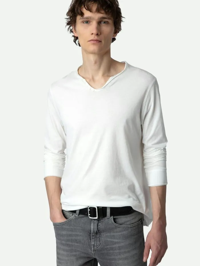 Men Zadig and Voltaire TShirts Monastir Henley Tshirt Judo Men Zadig and Voltaire TShirts Monastir Henley Tshirt Judo