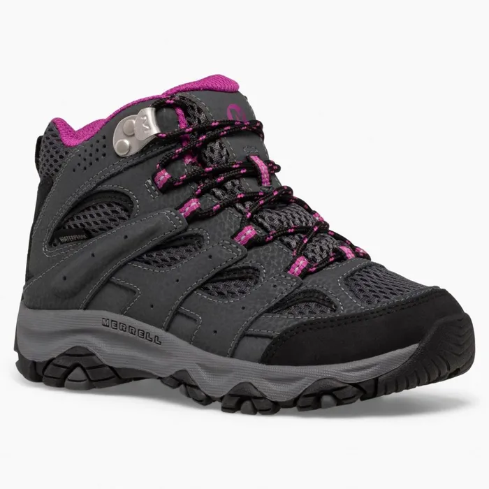 Merrell Big Moab 3 Mid Waterproof Boot Graniteberry Kids Boots