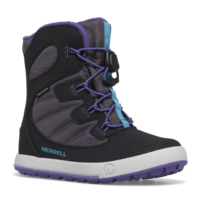 Merrell Big Snow Bank 40 Waterproof Boot Blackpurpleturquoise Kids Winter Boots