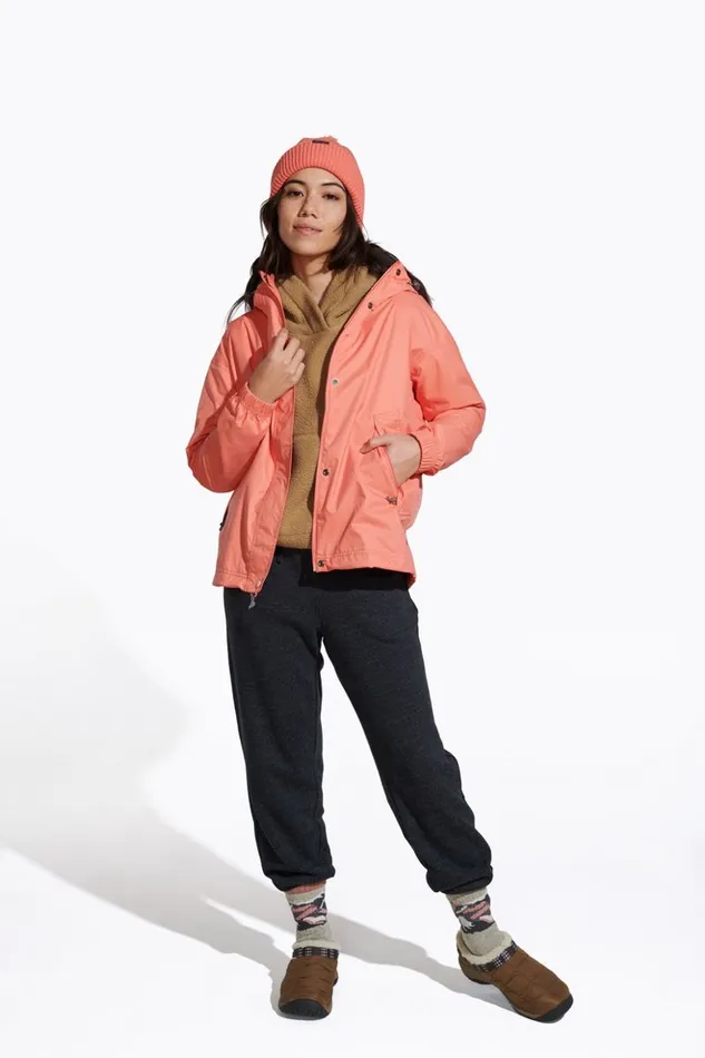 Merrell Fallon Rain Jacket Black Women Outerwear