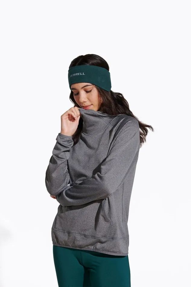 Merrell Geotex Pullover Hoody Rock Heather Women Tops