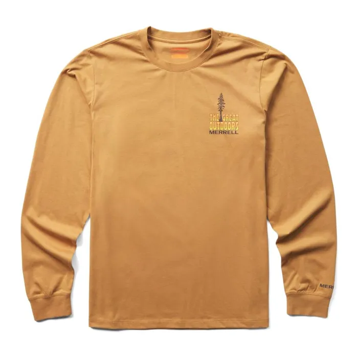 Merrell Great Outdoors Long Sleeve Tee Dijon Men Tops