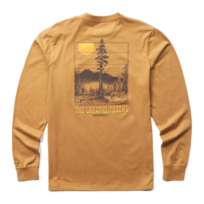 Merrell Great Outdoors Long Sleeve Tee Dijon Men Tops
