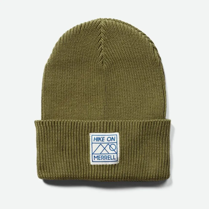 Merrell Hike On Patch Beanie Martini Olive MenWomen Hats