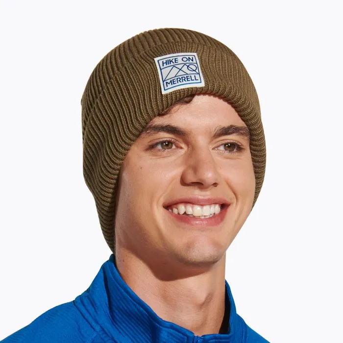 Merrell Hike On Patch Beanie Martini Olive MenWomen Hats