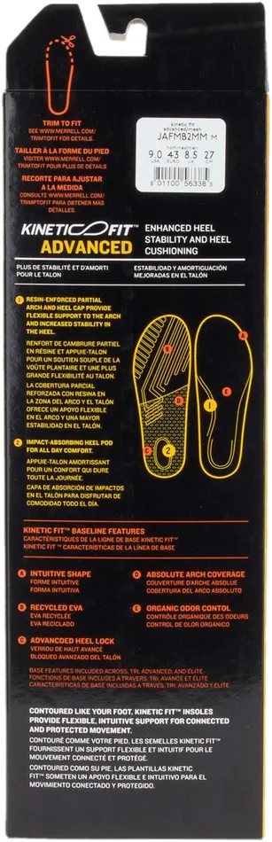 Merrell Kinetic Fit Advanced Footbed Wide Width Mesh Women Shoe Care