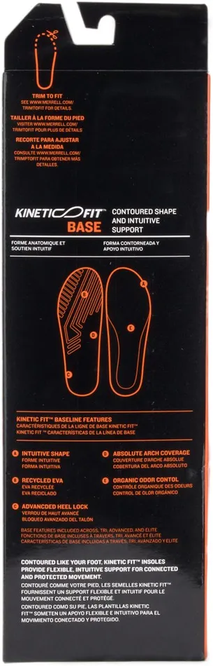 Merrell Kinetic Fit Base Footbed Wide Width Mesh Men Shoe Care