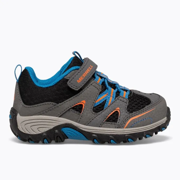 Merrell Little Trail Chaser Jr Shoe Greyblack Kids Easy On Easy Off