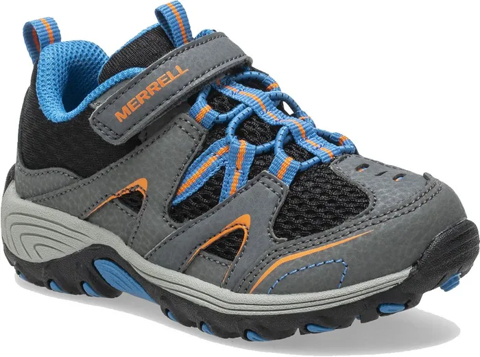 Merrell Little Trail Chaser Jr Shoe Greyblack Kids Easy On Easy Off