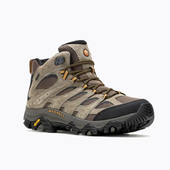 Merrell Moab 3 Mid GoreTex Wide Width Walnut Men Boots