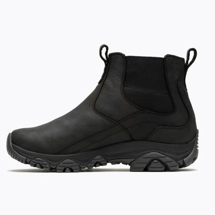 Merrell Moab Adventure 3 Chelsea Polar Waterproof Wide Width Black Men Winter Boots