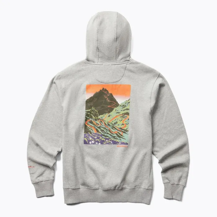 Merrell Pathway Mountain Hoody Grey Heather Men Tops