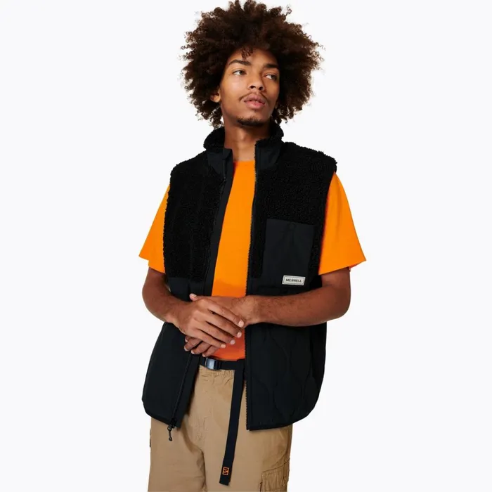Merrell Sherpa Mixup Vest Black Men Tops