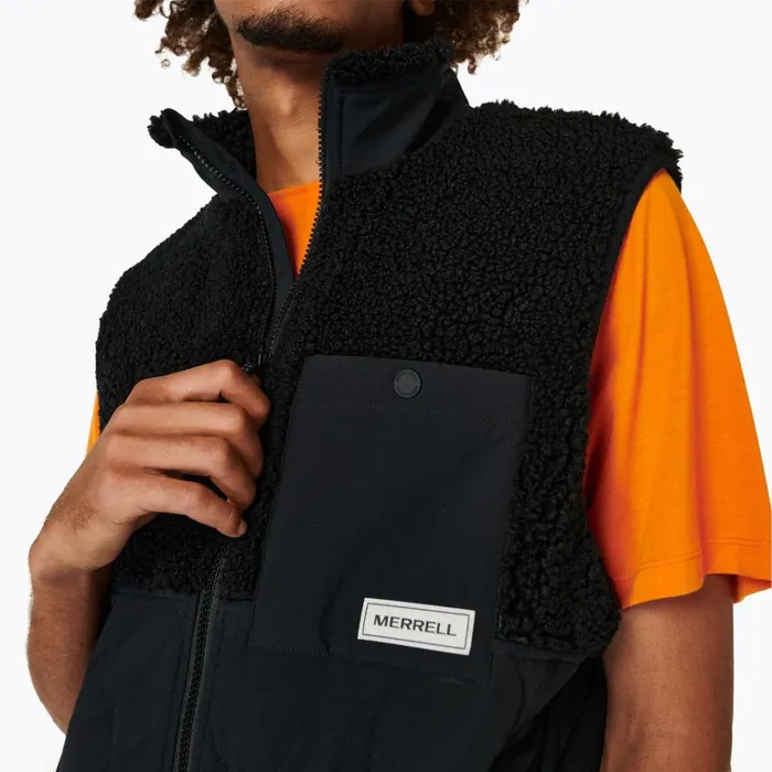 Merrell Sherpa Mixup Vest Black Men Tops