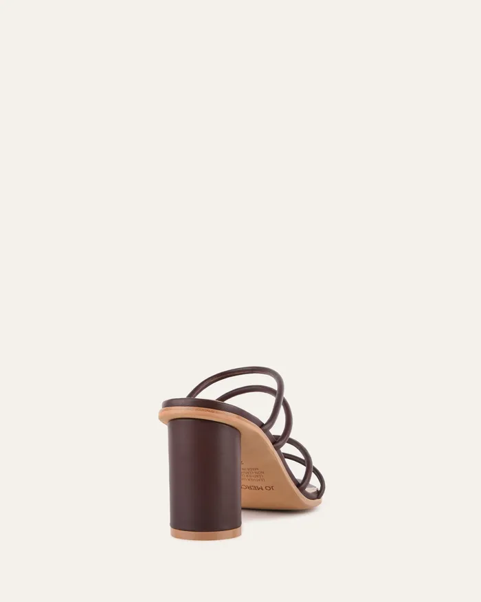 MID SANDALS Women jomercer Naomi mid heel sandals chocolate leather MID SANDALS Women jomercer Naomi mid heel sandals chocolate leather