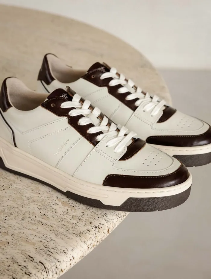 Miley Off White and Irish Coffee Women Bobbies Sneakers Miley Off White and Irish Coffee Women Bobbies Sneakers
