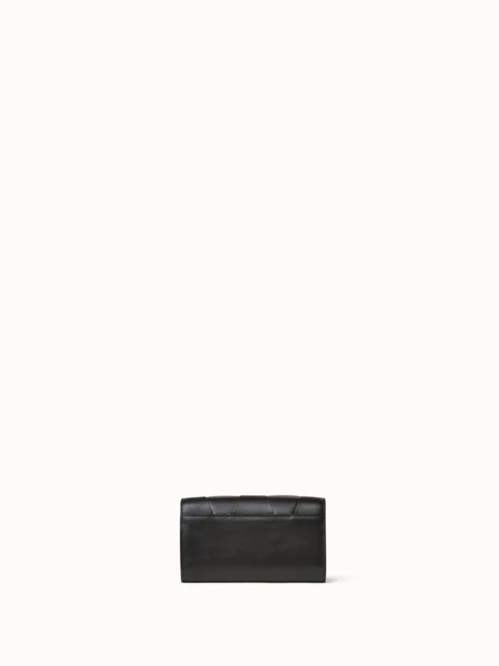 Mini Clutch In Braided Trapezoids Black Women Akris Crossbody Bags