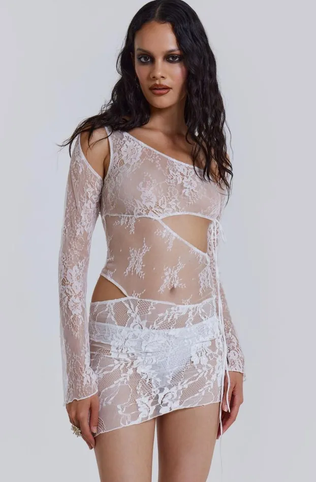 Mini Dresses Women Jaded London Siren Mini Dress In White