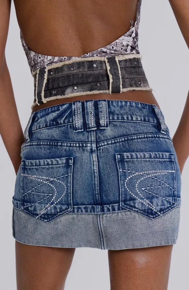 Mini Skirts Women Jaded London Alexis Diamante Mini Skirt