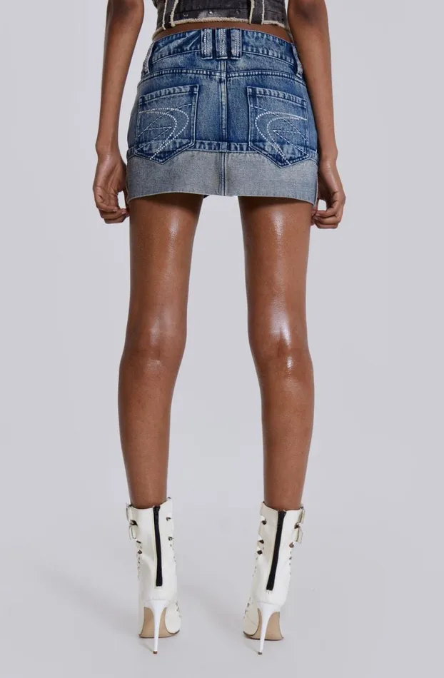 Mini Skirts Women Jaded London Alexis Diamante Mini Skirt