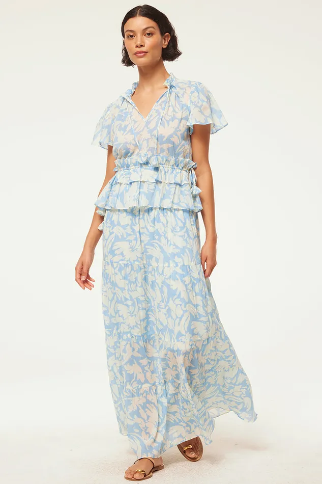 Misa Los Angeles Alisha Top Patmos Sky Women Matching Sets