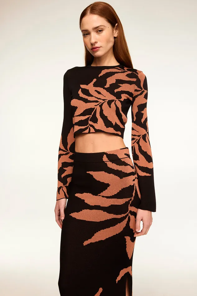 Misa Los Angeles Amila Top Fernal Glow Women Matching Sets