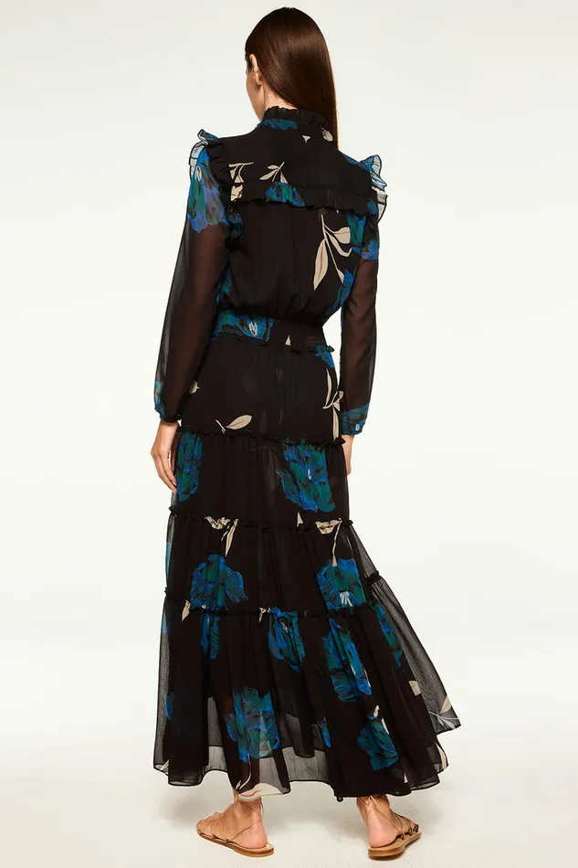 Misa Los Angeles Arhea Dress Nightshade Flora Chiffon Women Dresses