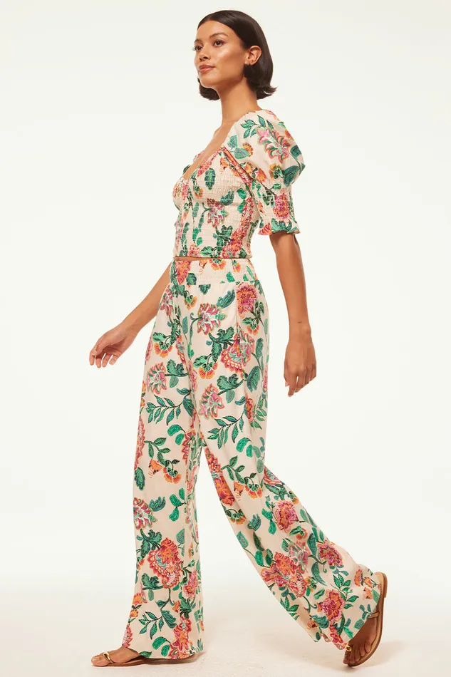 Misa Los Angeles Calla Top Malika Paisley Floral Women Matching Sets