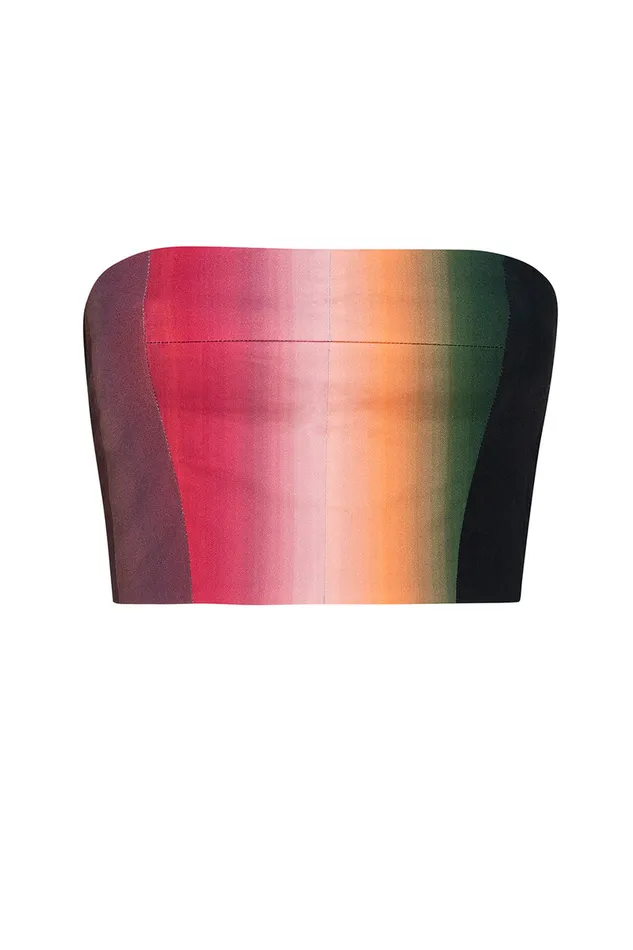 Misa Los Angeles Candy Bandeau Cali Ombre Cotton Women Tops