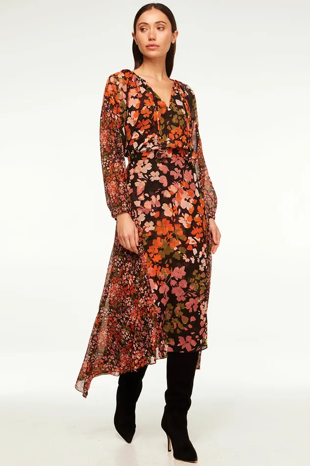 Misa Los Angeles Dema Top Autumn Flora Mix Women Tops