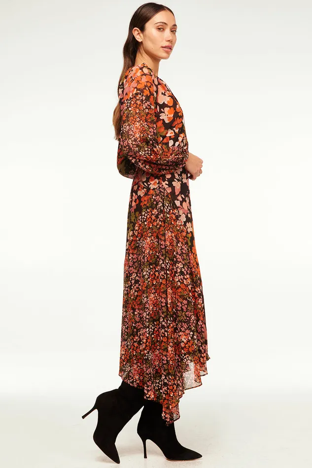 Misa Los Angeles Dema Top Autumn Flora Mix Women Tops