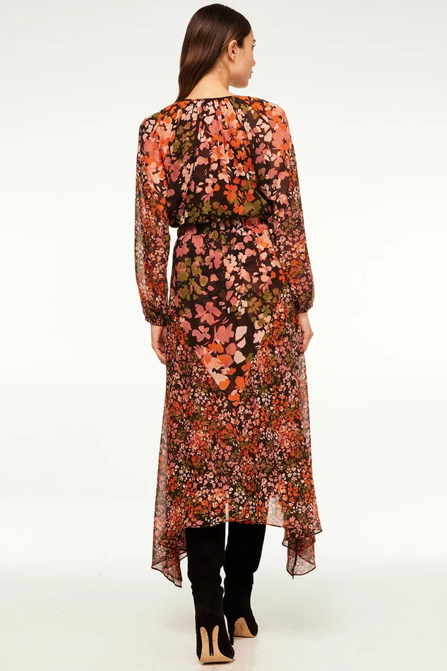 Misa Los Angeles Dema Top Autumn Flora Mix Women Tops