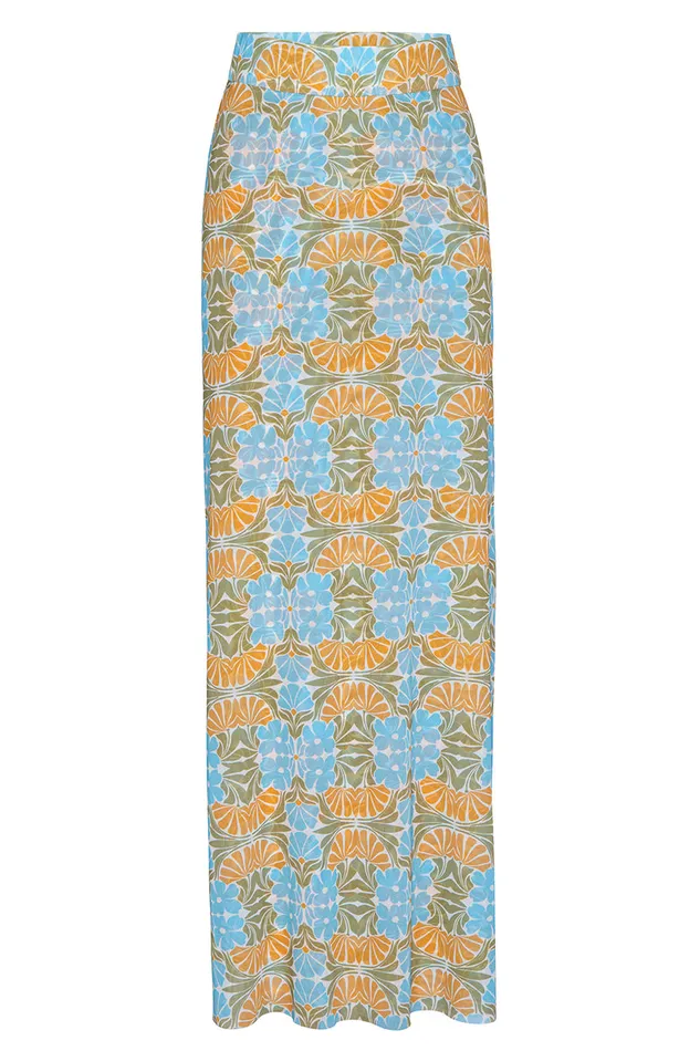 Misa Los Angeles Ekat Skirt Citrus Slice Women Matching Sets