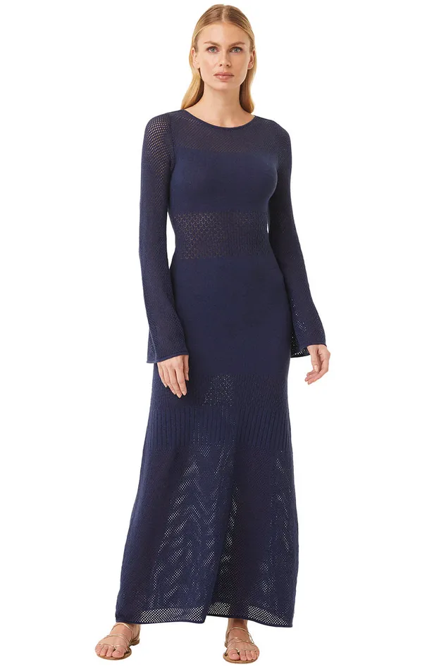 Misa Los Angeles Irene Dress Midnight Blue Women Dresses