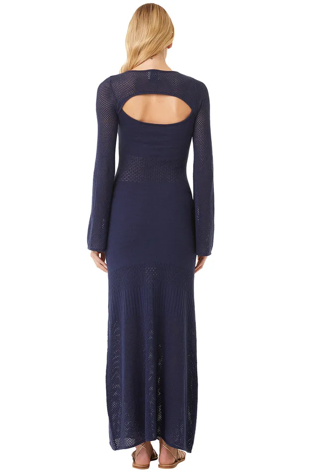 Misa Los Angeles Irene Dress Midnight Blue Women Dresses