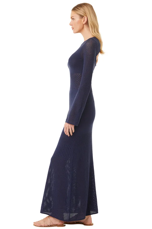 Misa Los Angeles Irene Dress Midnight Blue Women Dresses