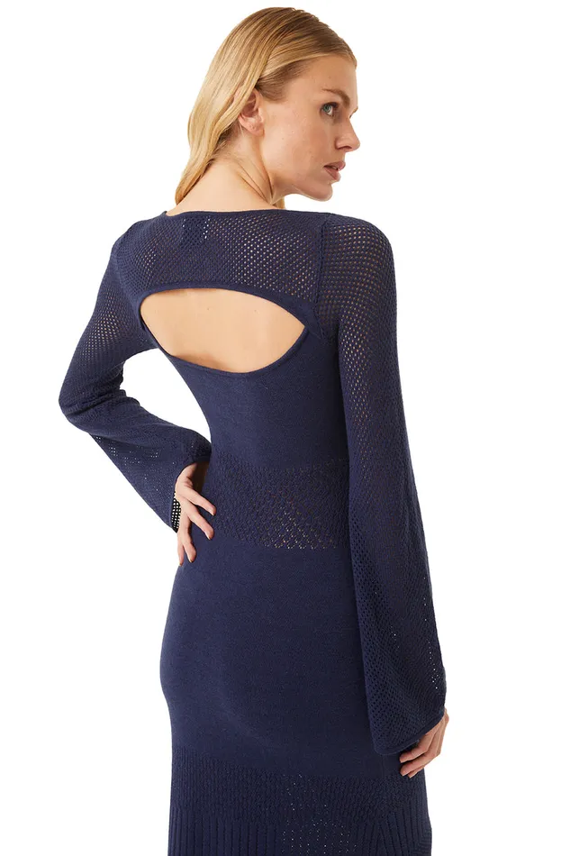 Misa Los Angeles Irene Dress Midnight Blue Women Dresses