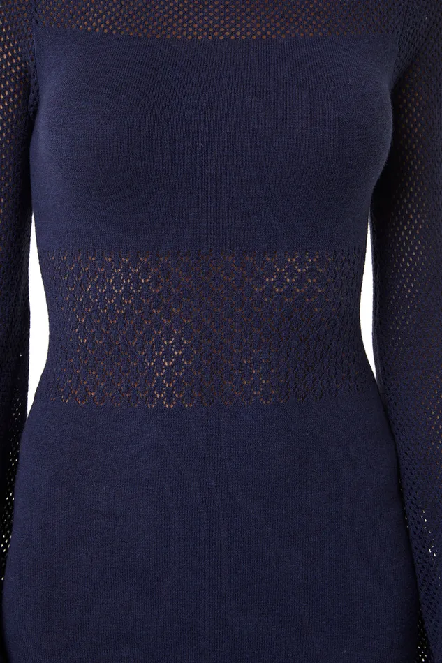 Misa Los Angeles Irene Dress Midnight Blue Women Dresses