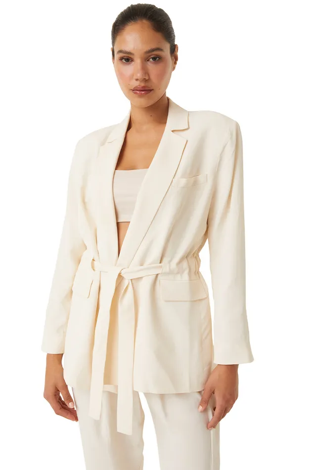Misa Los Angeles Kelsey Jacket Ivory Women Tops