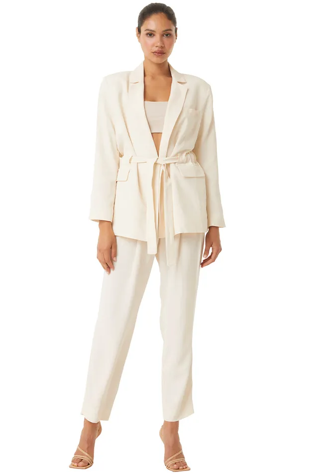 Misa Los Angeles Kelsey Jacket Ivory Women Tops