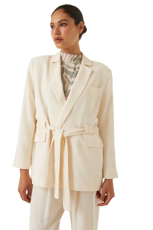 Misa Los Angeles Kelsey Jacket Ivory Women Tops